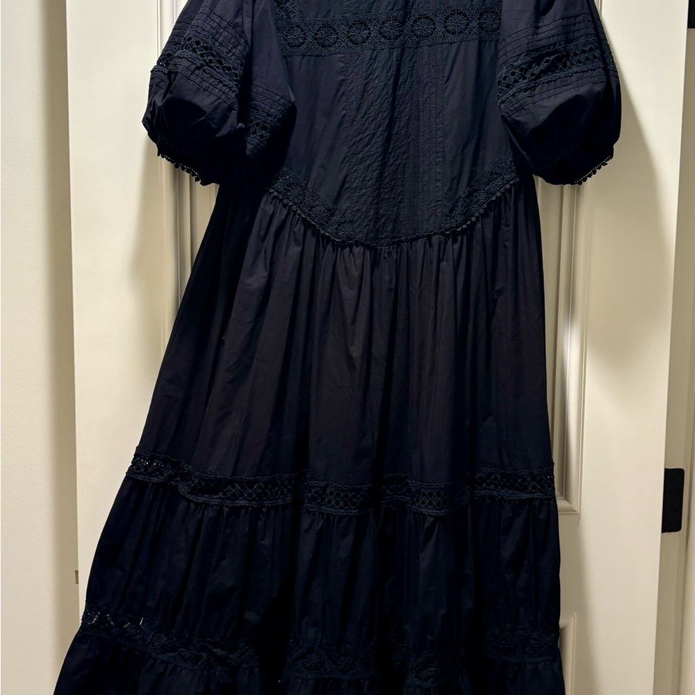 Topshop Black Long Sleeve Dress